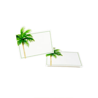 Caspari Painted Palm Tree Place Cards - 8 Per Package 94903P