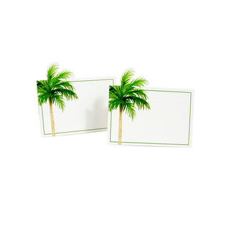 Caspari Painted Palm Tree Place Cards - 8 Per Package 94903P