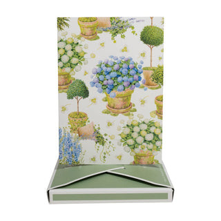 Caspari Potted Hydrangeas Boxed Note Cards - 8 Note Cards & 8 Envelopes 95649.46