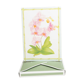 Caspari Orchid Conservatory Boxed Note Cards - 8 Note Cards & 8 Envelopes 95650.46