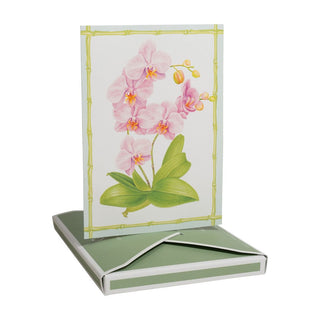 Caspari Orchid Conservatory Boxed Note Cards - 8 Note Cards & 8 Envelopes 95650.46