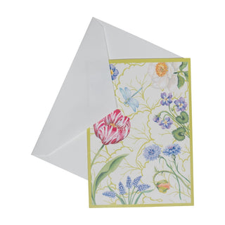 Caspari Floral Majolica Boxed Note Cards - 8 Note Cards & 8 Envelopes 95651.46