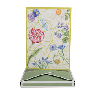 Caspari Floral Majolica Boxed Note Cards - 8 Note Cards & 8 Envelopes 95651.46