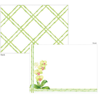 Caspari Orchid Conservatory Correspondence Cards - 12 Card & Envelopes 95669CCU12