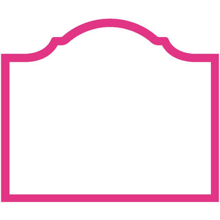 Caspari Arch Fuchsia Place Cards - 8 Per Package 95901P