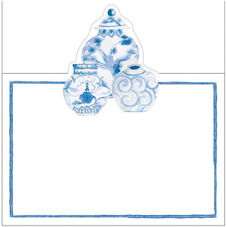 Caspari Glazed Porcelain Place Cards - 8 Per Package 95902P