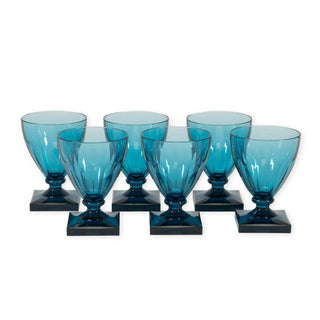 Caspari Acrylic 8.5 oz. Wine Goblet in Turquoise - 1 Each ACR402