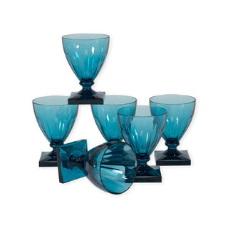 Caspari Acrylic 8.5 oz. Wine Goblet in Turquoise - 1 Each ACR402