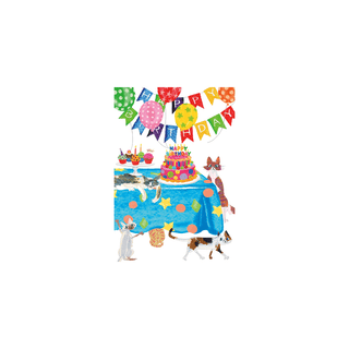 Caspari Birthday Party Animals - Set Of Six Greeting Cards And Envelopes BDAYPARTYANIMAL