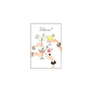 Caspari Birthday For Her - Set Of Six Greeting Cards And Envelopes BIRTHDAY-HER