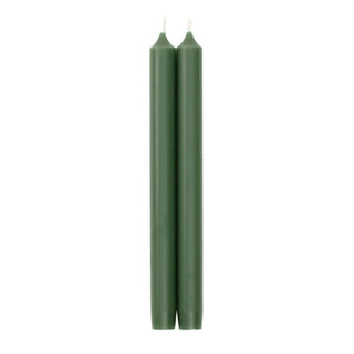 Caspari Straight Taper 10" Candles in Hunter Green - 2 Candles Per Package, 3 Packages Included CA13.2X3