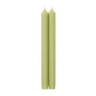 Caspari Straight Taper 10" Candles in Moss Green - 2 Candles Per Package, 3 Packages Included CA29.2X3