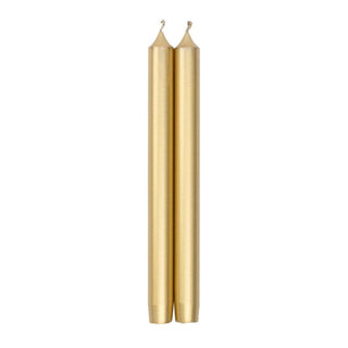 Caspari Straight Taper 10" Candles in Gold - 2 Candles Per Package, 3 Packages Included CA60.2X3