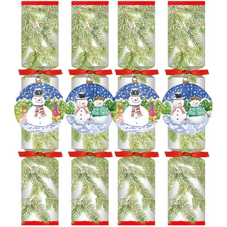 Caspari Snowman Ornaments Celebration Crackers - 8 Per Box CK172.10