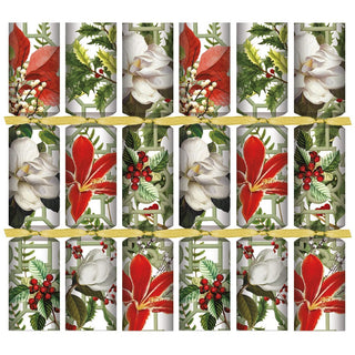 Caspari Christmas Garden Celebration Crackers - 6 Per Box CK176.12