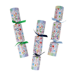 Caspari Happy Birthday Celebration Crackers - 8 Christmas Crackers per Box CK181.10