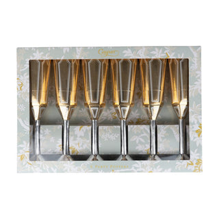 Caspari Sparkling Flutes Place Cards - Includes 8 Classic Fold Place Cards CK184.10