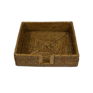 Caspari Rattan Dinner Napkin Holder in Natural - 1 Napkin Holder HD001