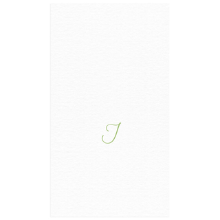 Personalization by Caspari Personalized Single Initial Paper Linen Guest Towel Napkins