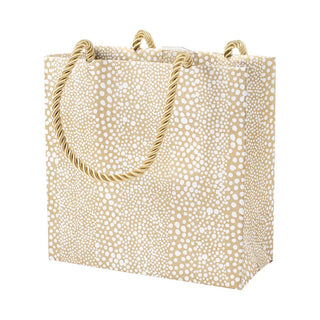 Caspari Pebble Small Square Gift Bag in Gold - 1 Each 100300B1.5