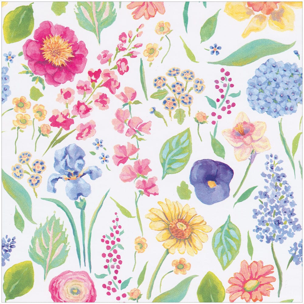 Flowers and Easter Eggs Wrapping Paper All Occasion Wrapping -  UK