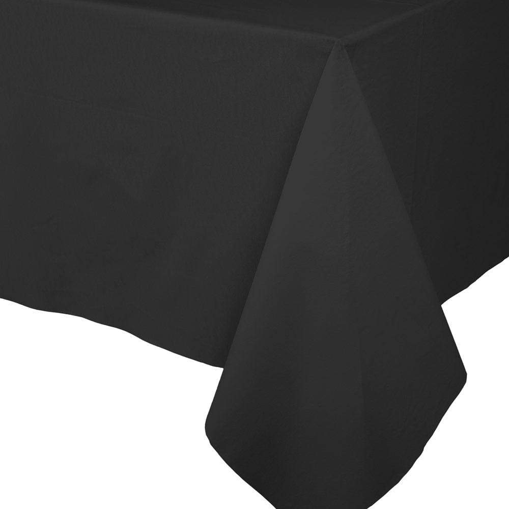 Caspari Paper Linen Solid Table Cover in Black - 1 Each – Caspari