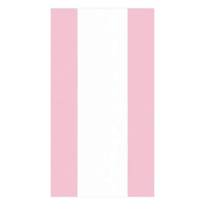 Caspari Bandol Stripe Guest Towel - Petal Pink