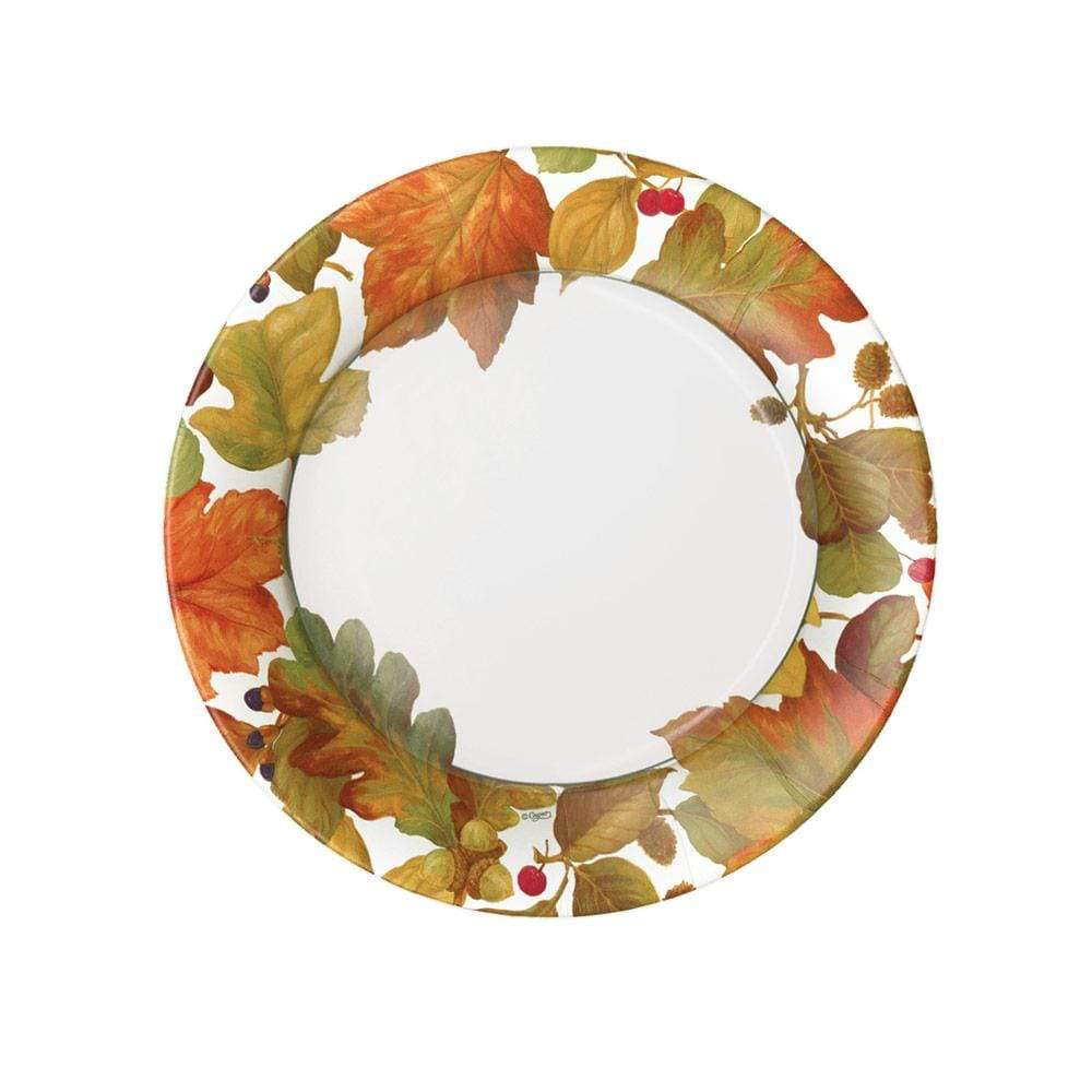 Caspari Autumn Leaves II Paper Salad & Dessert Plates - 8 Per Package ...