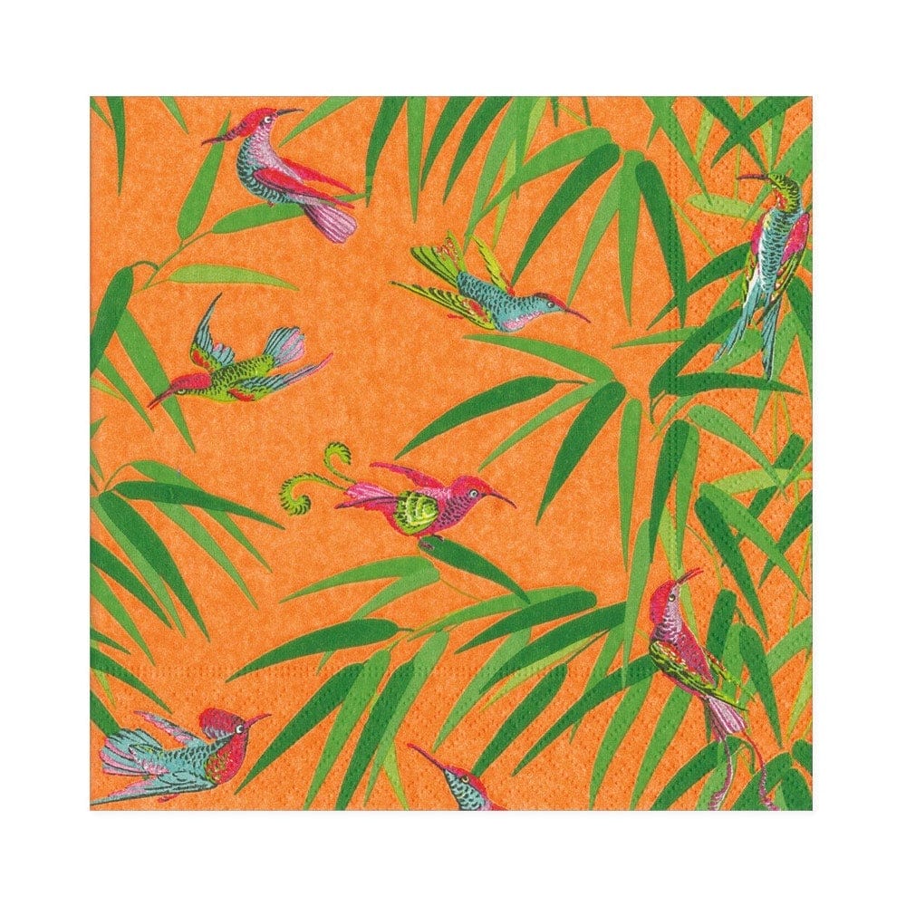 Birds of Paradise Linen Napkins
