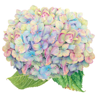 Caspari Blooming Hydrangea Die-Cut Placemats - 1 Each 3076PMS