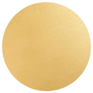 Caspari Luster Round Felt-Backed Placemat in Gold - 4 Each 4021PMRX4