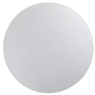 Caspari Luster Round Felt-Backed Placemat in Silver - 4 Each 4022PMRX4