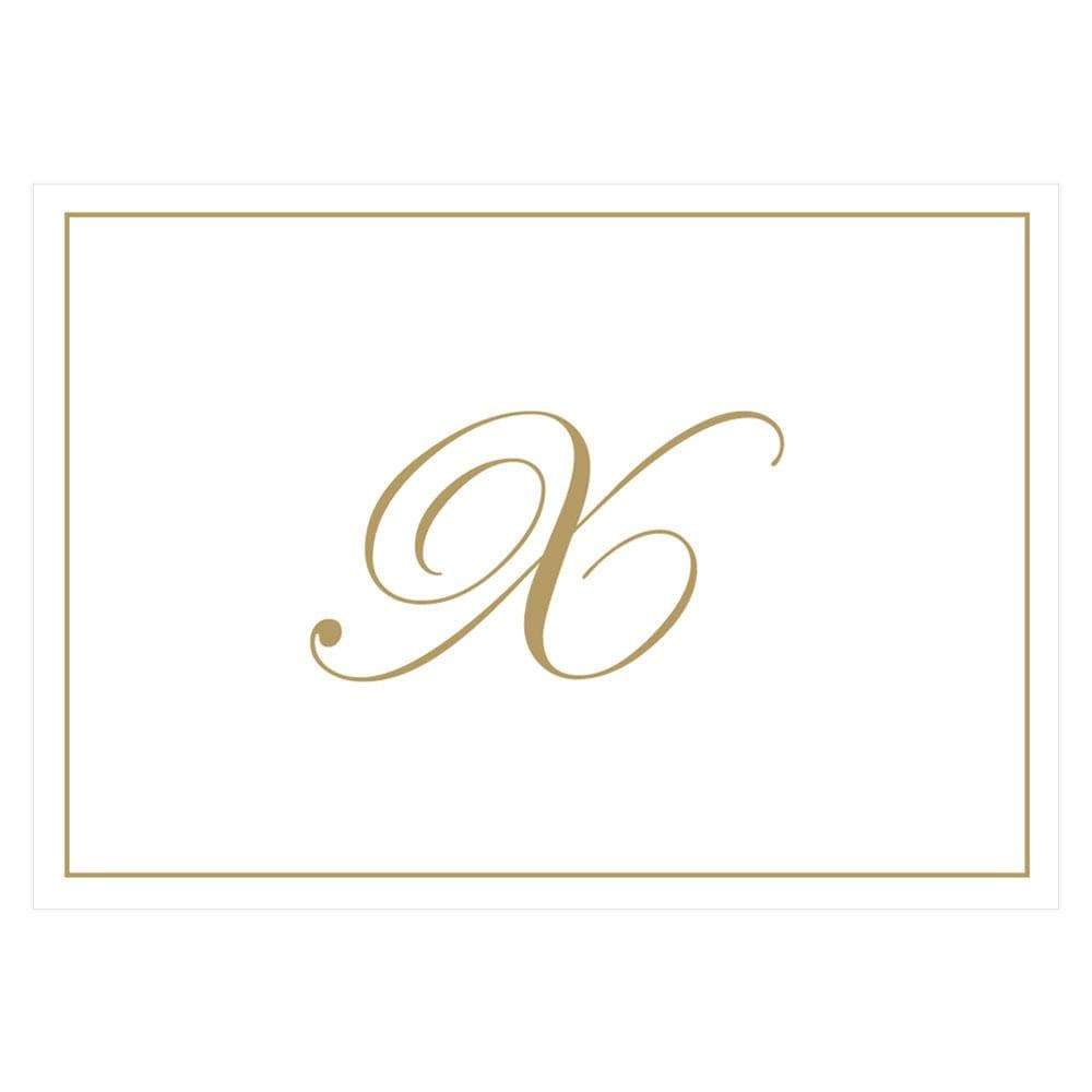 Personalization by Caspari Modern Moiré Personalized Monogram  Correspondence Cards – Caspari