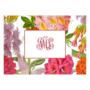 Amala Ikat Personalized Monogram Folded Note Cards