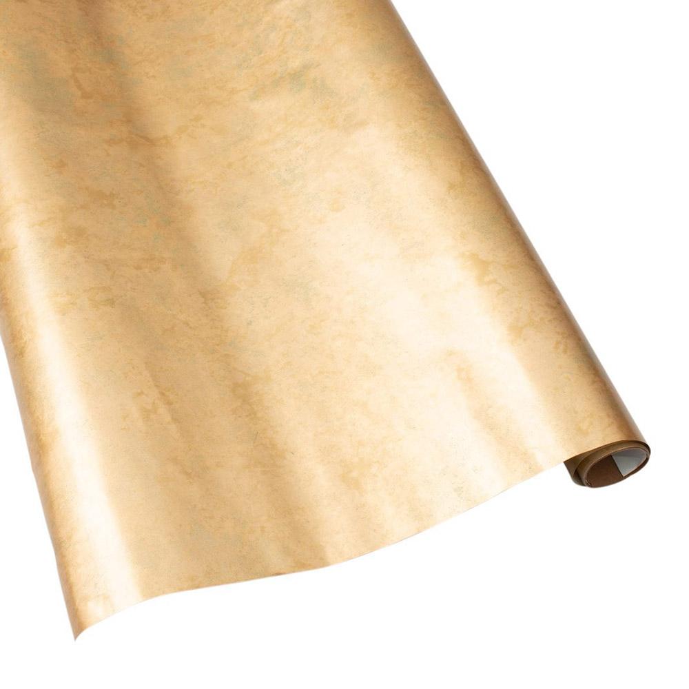 Jumbo Solid Gold Gift Wrap 12ft | Party City