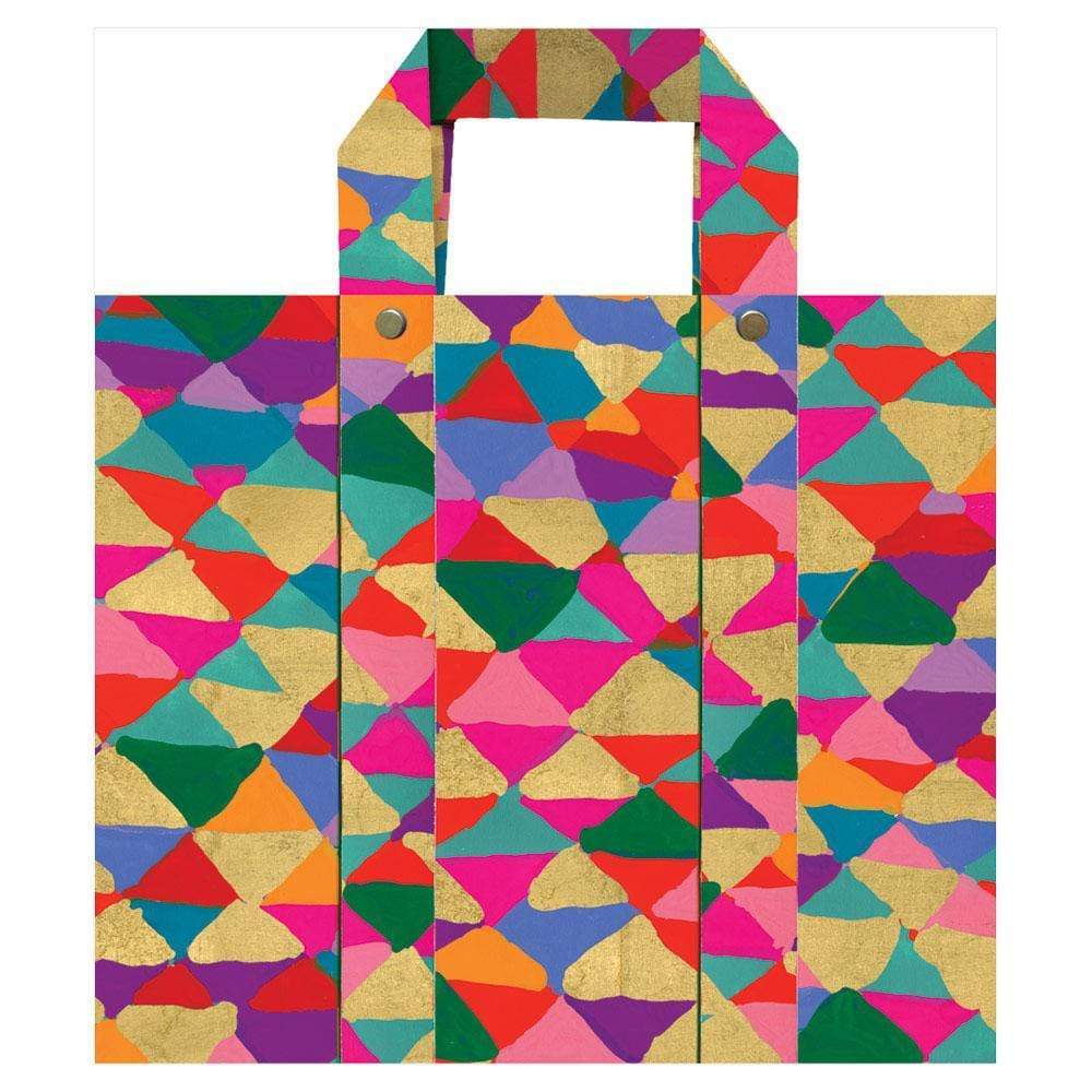 Geometric Pattern Satchel Bag, Bow Decor Top Handle Bag, Elegant