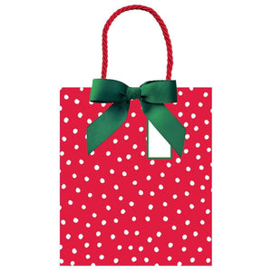 Caspari Painted Dots Wine & Bottle Gift Bag