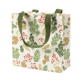 Caspari Sprigs and Berries Small Square Gift Bag - 1 Each 9809B1.5