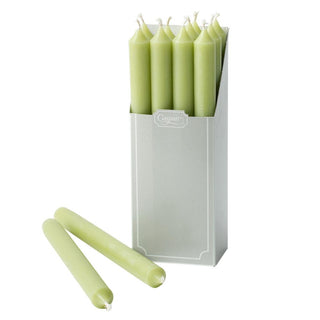 Caspari Straight Taper 10" Candles in Moss Green - 12 Candles Per Box CA29