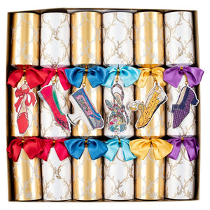 Caspari A History of Shoes Foil Embossed Metallic Gift Wrapping Paper in Gold - 30 x 6' Roll