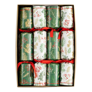 Caspari Sprigs and Berries Celebration Crackers - 8 Per Box CK147.10