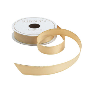 Caspari Caspari Champagne Glitter Wired Ribbon - 5 Yard Spool - Tailored  Home