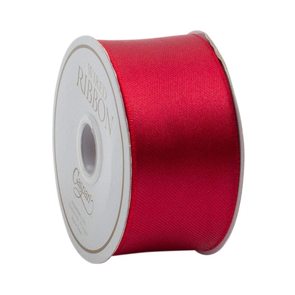Vintage Ribbon Spool Red Rayon Curling Ribbon Crisp Curl 